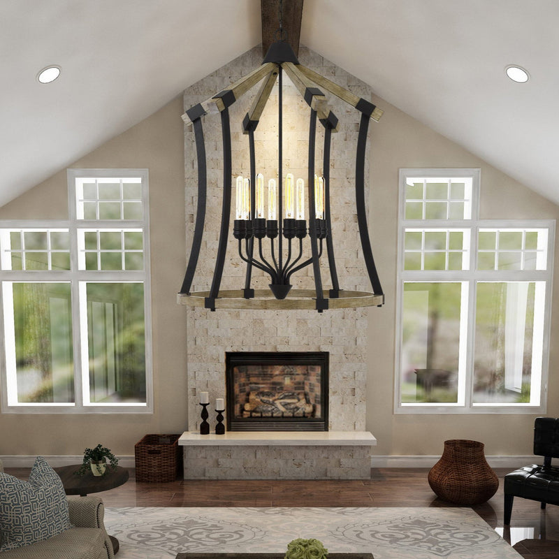 Hyattsville-Oak-8-Light-Lantern-Chandelier-The-Cabin-Shack-1