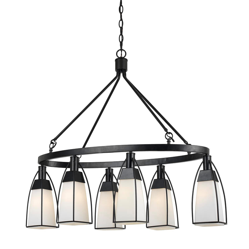 Kirkville-Black-Round-Chandelier-The-Cabin-Shack