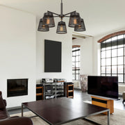 Matte-Black-Breckenridge-Farmhouse-Chandelier-The-Cabin-Shack-1