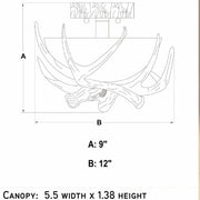 Maxwell-Antler-Falls-12-inch-Ceiling-Light-The-Cabin-Shack-1