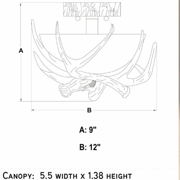 Maxwell-Antler-Falls-12-inch-Ceiling-Light-The-Cabin-Shack-1