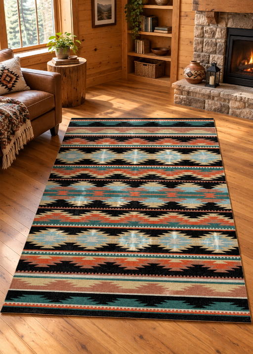 Medicine Bow Dark Rug | The Cabin Shack
