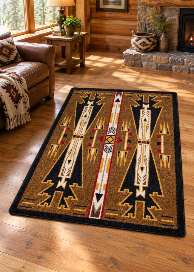 Native Arrow Brown Rug Collection | The Cabin Shack