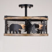 Oak-Wood-Cheyenne-Bear-Trail-Ceiling-Light-The-Cabin-Shack-4