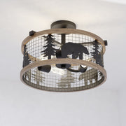 Oak-Wood-Cheyenne-Bear-Trail-Ceiling-Light-The-Cabin-Shack
