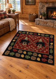 Patchwork Bear Red Lodge Rug Collection | The Cabin Shack