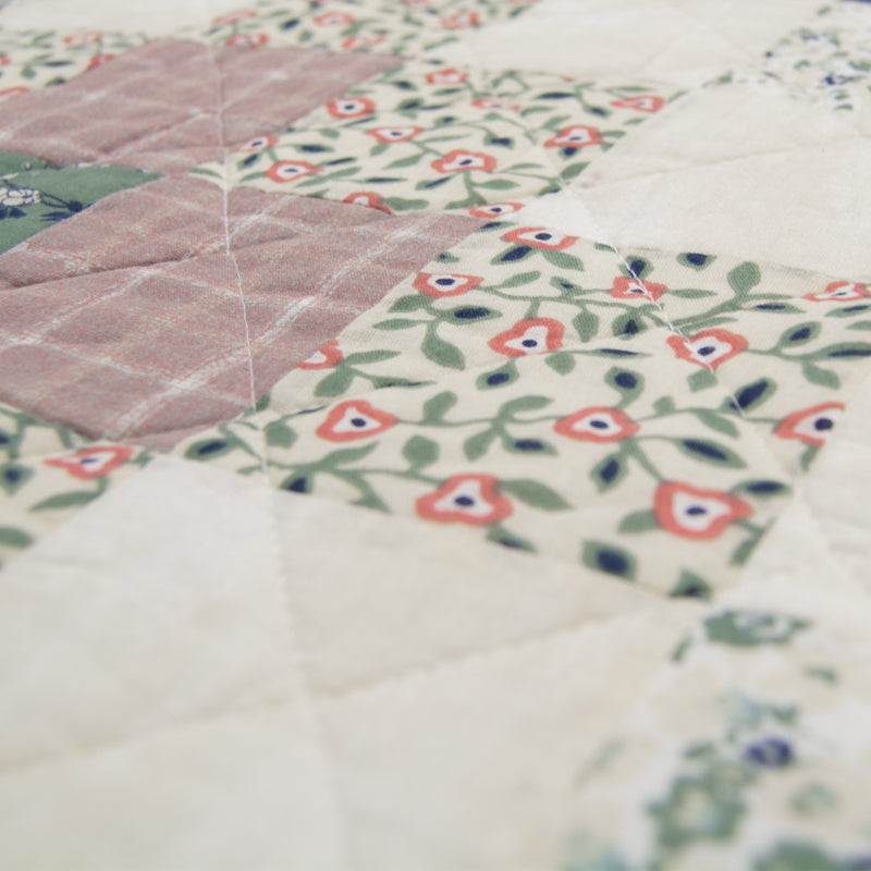 Patterned-Plaid-Floral-Garden-Quilt-Set-Quilt-Set-The-Cabin-Shack-1