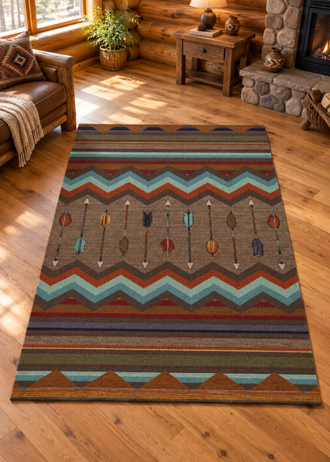 Peak Arrows Rug | The Cabin Shack