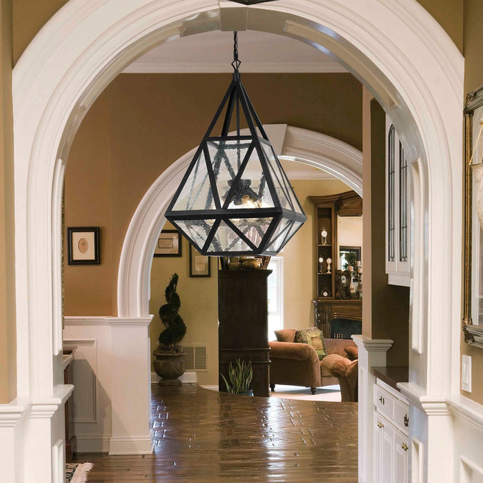 Peoria-Black-Industrial-Lantern-Chandelier-The-Cabin-Shack-1