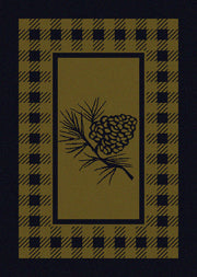 Green Pinecone Retreat Rug | The Cabin Shack