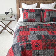 Red-Wooded-Cabin-Bear-Trail-Reversible-Quilt-Set-The-Cabin-Shack-1