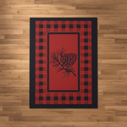 Red Pinecone Retreat Lodge Rug Collection Staged | The Cabin Shack