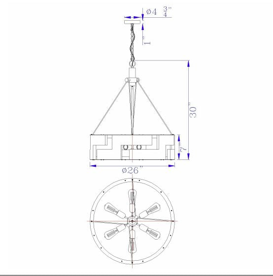 Smokey-Wooden-Drum-6-Light-Chandelier-The-Cabin-Shack-2