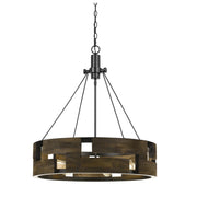 Smokey-Wooden-Drum-6-Light-Chandelier-The-Cabin-Shack