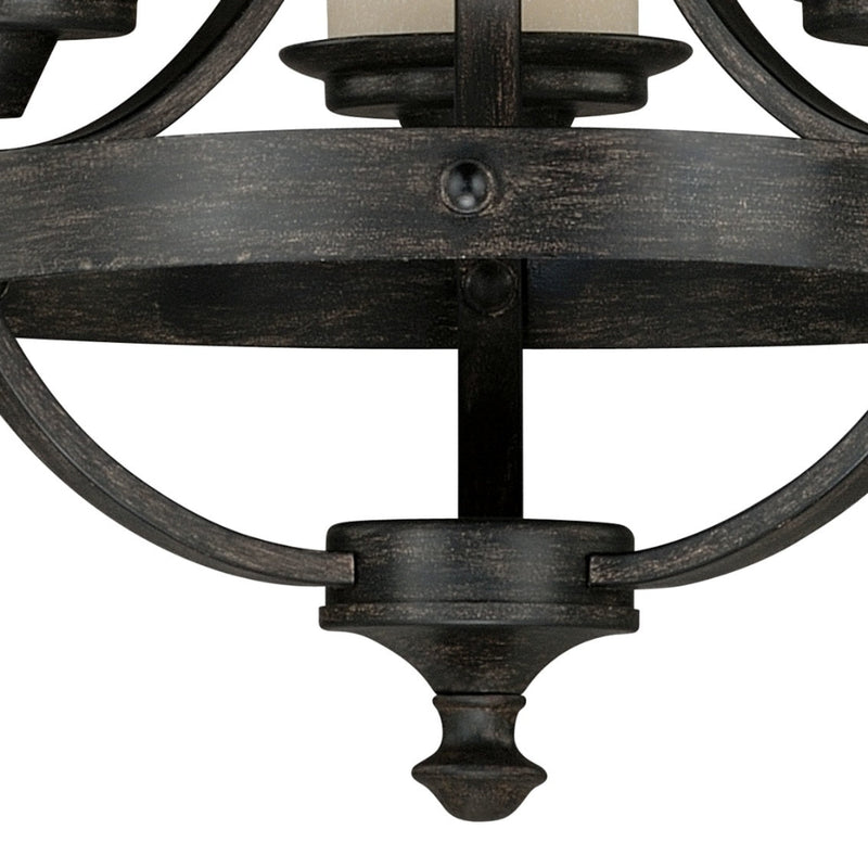 South-Table-Black-Walnut-Industrial-Chandelier-The-Cabin-Shack-2