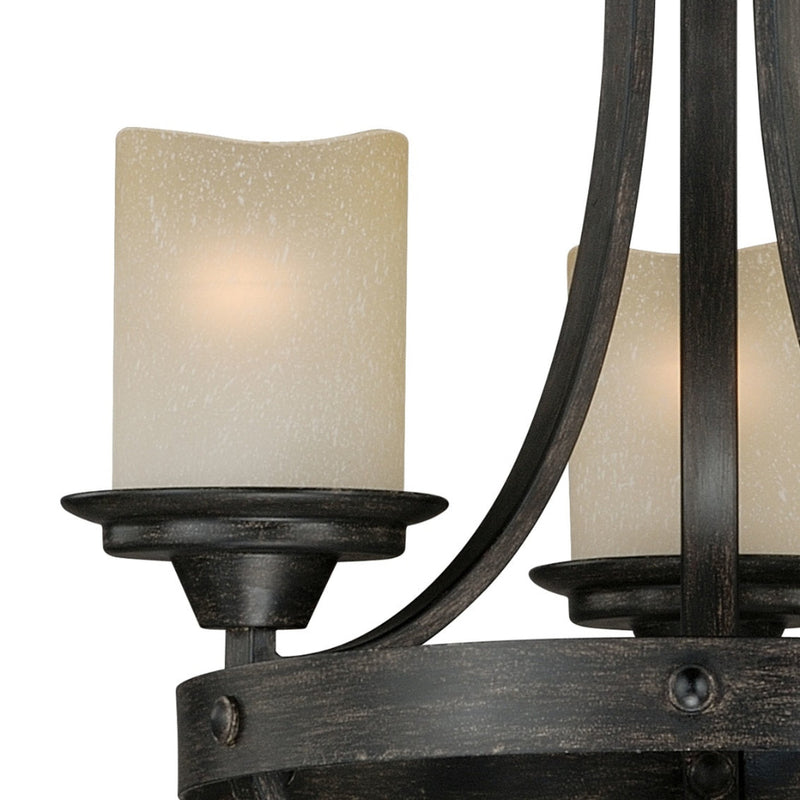 South-Table-Black-Walnut-Industrial-Chandelier-The-Cabin-Shack-3