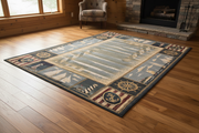 Yachtsmen Blue Rug Collection Staged | The Cabin Shack