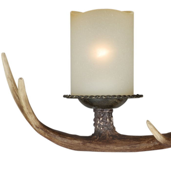 Bathroom vanity light fixture for a log cabin-5