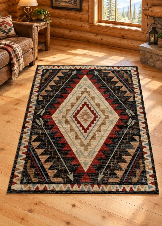 Apache Arrow Rug Living Room | The Cabin Shack