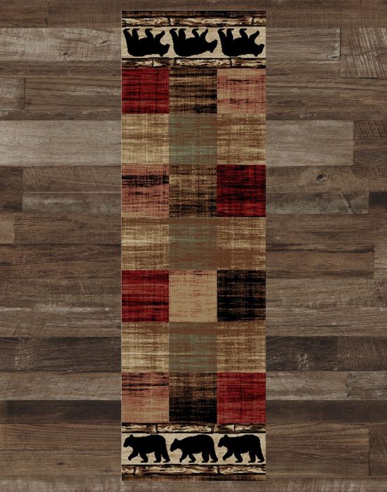 Appleton Bear Runner Rug | The Cabin Shack