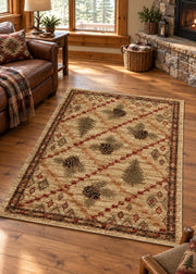 Arapahoe Pine Rug Living Room | The Cabin Shack