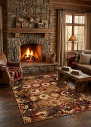 Aspen Pine Rug Living Room | The Cabin Shack