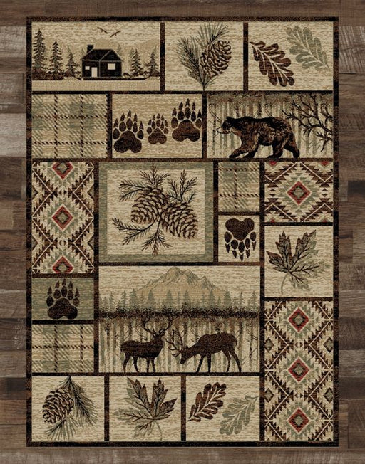 Mountains Pattern Personalized Area Rug 48x60