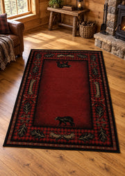 Bear Hearth Rug "Living Room" | The Cabin Shack