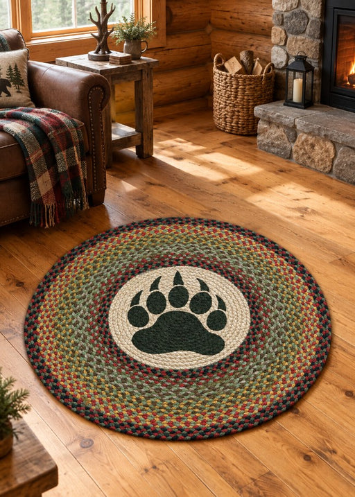 Bear Paw Rug Living Room | The Cabin Shack