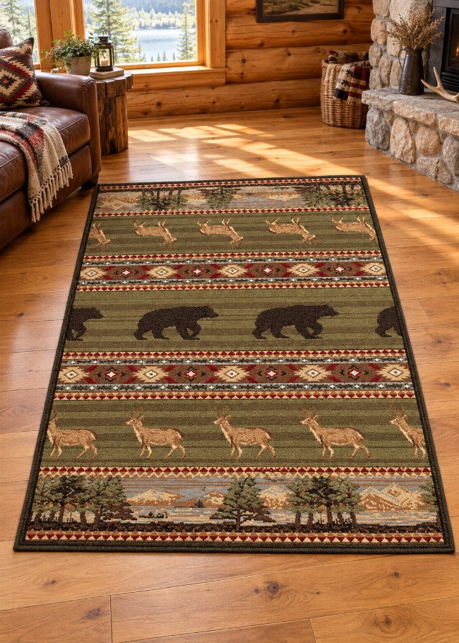 Big Grand Lake Rug Living Room | The Cabin Shack