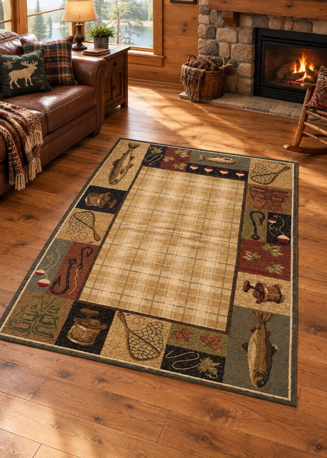 Big Thompson Catch Rug Living Room | The Cabin Shack