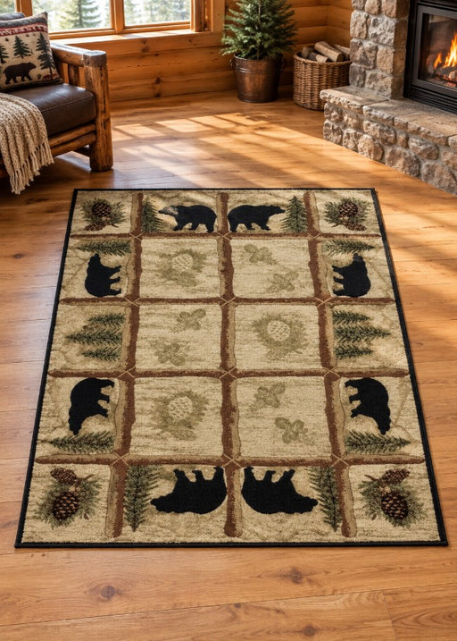 Black Bear Lane Rug Living Room | The Cabin Shack