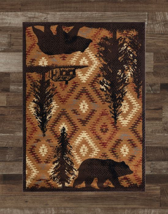 Bear Den Rug Bear Rugs and Black Bear Rugs | The Cabin Shack