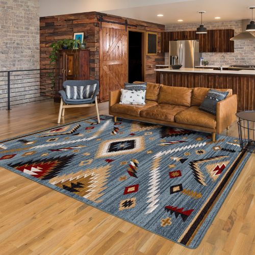 Blue Mesa Rug Room View | The Cabin Shack