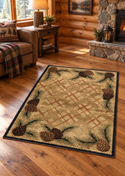 Blue Ridge Pine Rug Living Room | The Cabin Shack