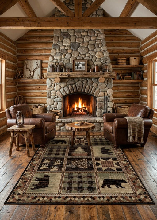 Butte Trail Rug Living Room | The Cabin Shack