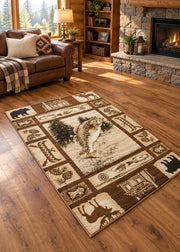 Cabin Getaway Rug Living Room | The Cabin Shack