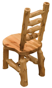 Front view of the Carson Peak Cedar Ladder Back Bistro Chair