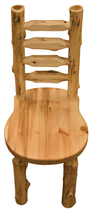 Side view of the Carson Peak Cedar Ladder Back Bistro Chair
