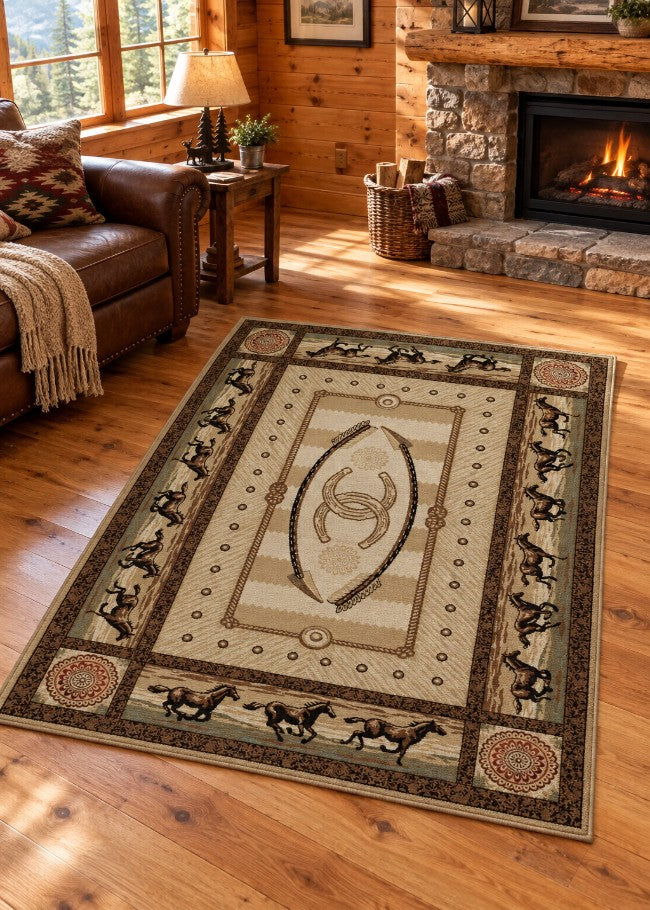 Cheyenne Rug Living Room | The Cabin Shack