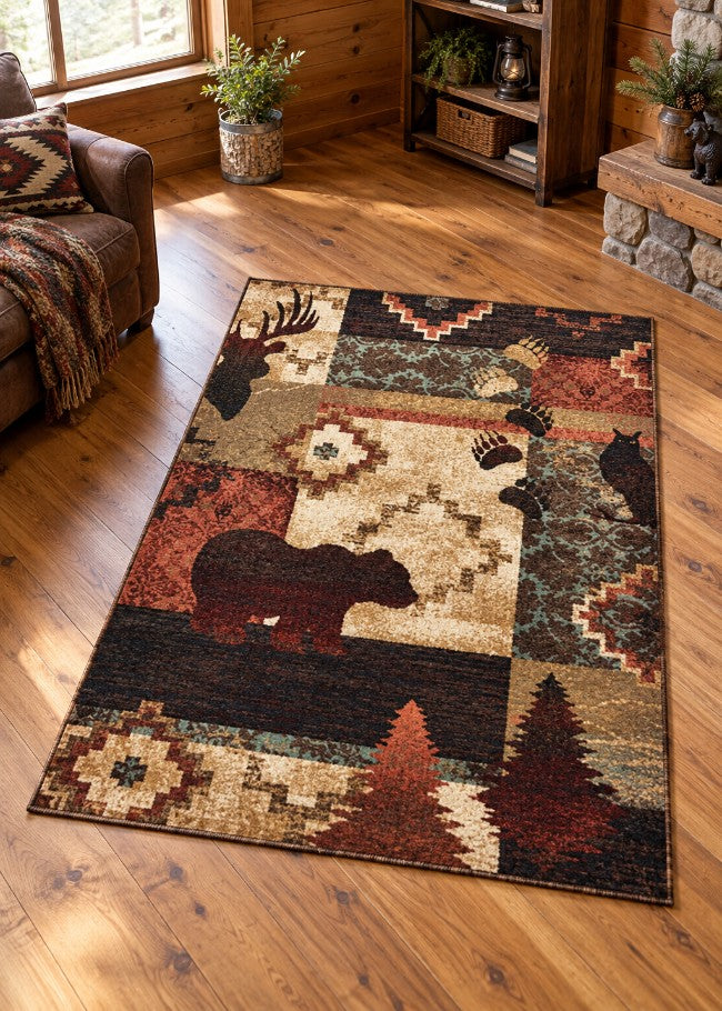 Cliff View Rug Living Room | The Cabin Shack