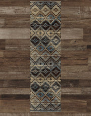 Crestwood Blue Runner Rug | The Cabin Shack