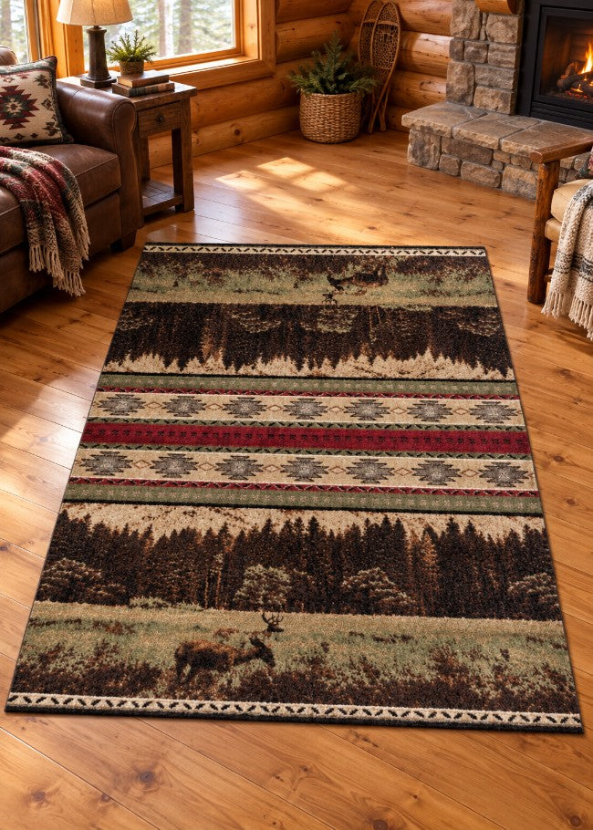 Cripple Creek Rug Living Room | The Cabin Shack