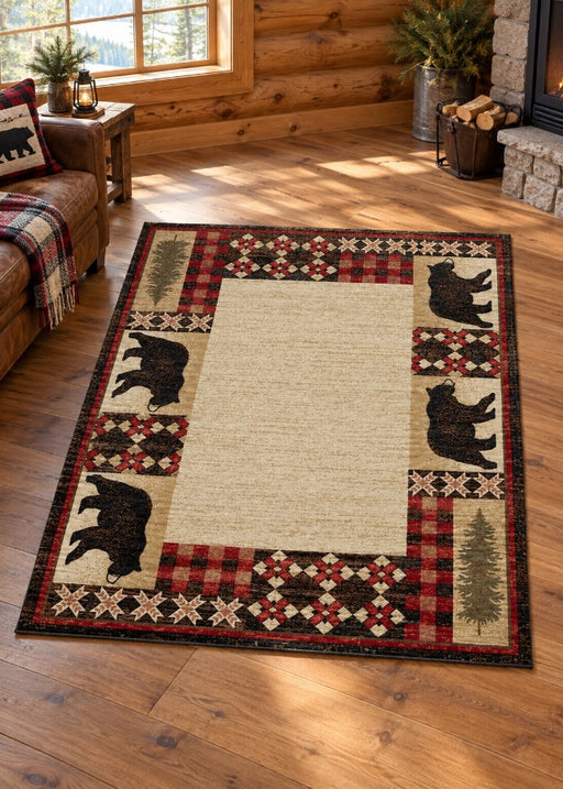 Crosswoods Multi Rug Living Room | The Cabin Shack
