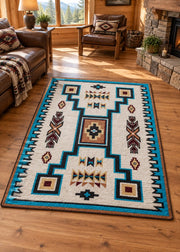 Crow Wing Cream Rug Living Room | The Cabin Shack