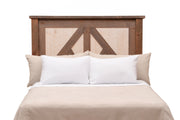 Front view of the Cuerno Verde Pine Cottage Headboard