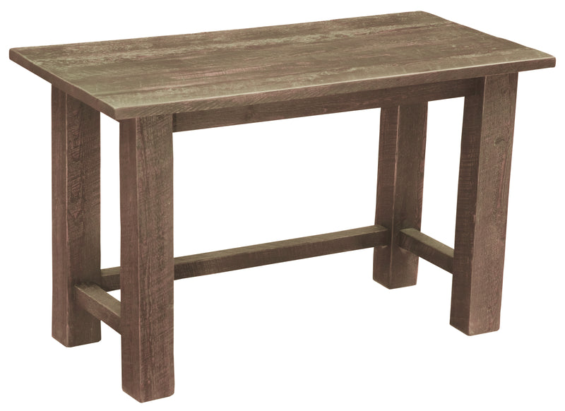 Angled view of the Cupid Peak Pine Writing Desk