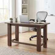 Cupid Peak Pine Writing Desk in a bright cabin home office