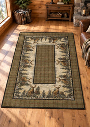 Deer Mountain Rug Living Room | The Cabin Shack