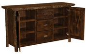 Second view of the Devils Head Hickory Log Sideboard in Espresso